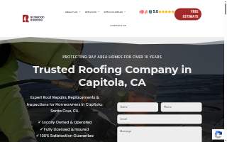 Redwood Roofing of Starkville website