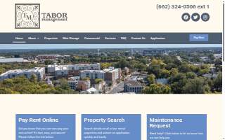 Tabor Management website