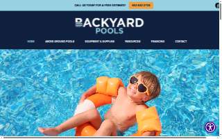 Backyard Pools website