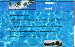 Biddle Pool Co website