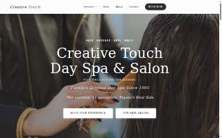 Creative Touch Day Spa & Salon website