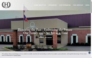 Holland Funeral Directors website