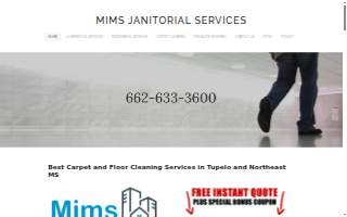 Mims Janitorial Services, LLC website