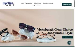 Eyeline Optical of Vicksburg website