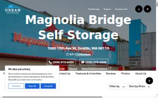 Magnolia Self Storage website