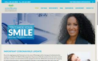 Vicksburg Orthodontics website