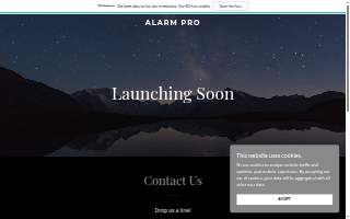 AlarmPro website