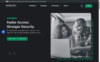 BankFirst website