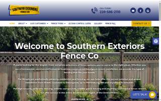Southern Exteriors Fence Co of Ocean Springs website