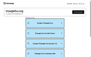 Triangle Federal Credit Union website