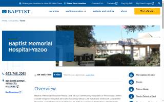 Baptist Memorial Hospital-Yazoo Emergency Department website