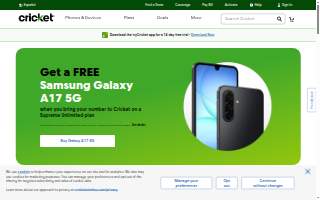 Phone Pandora/ Repair/ Cricket Wireless website