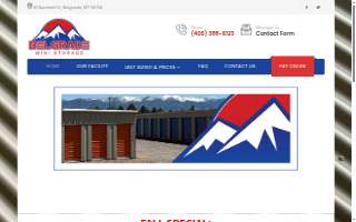 Belgrade Mini Storage website