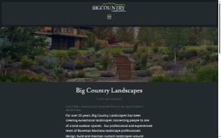 Big Country Landscapes website