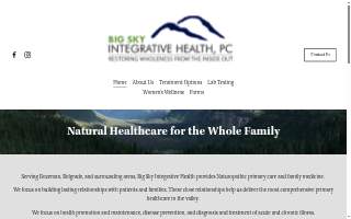 Big Sky Integrative Health website