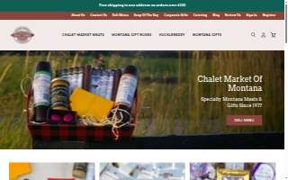 Chalet Market of Montana website