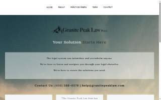 Granite Peak Law, PLLC website