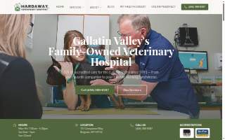 Hardaway Veterinary Hospital website