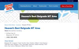 Heaven's Best Carpet Cleaning website
