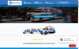 InterWest Moving & Storage of Belgrade website