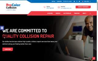 ProColor Collision Gallatin Valley website