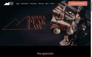 Saddle Peak Law, PLLC of Belgrade website