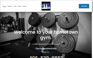 The Gym of Belgrade website