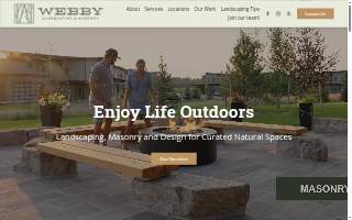 Webby Landscaping & Masonry website