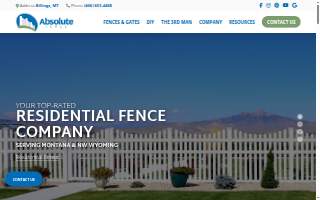 Absolute Fence website