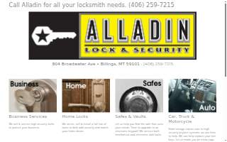Alladin Lock & Security website