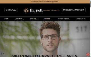 Barnett Eyecare & Eyewear website