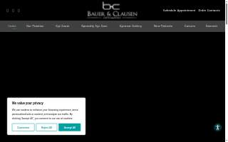 Bauer & Clausen Optometry website