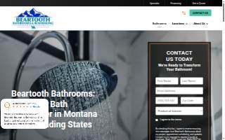 Beartooth Bathrooms website