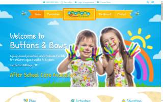 Buttons & Bows Childcare website