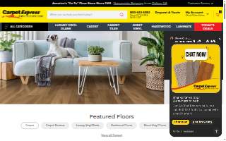 Carpet Garage Flooring Center website