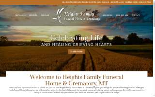 Heights Family Funeral Home & Crematory website