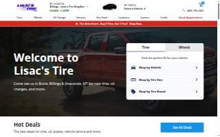 Lisac's Tire website