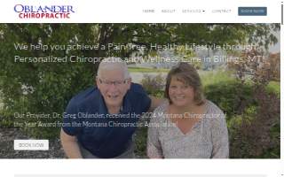 Oblander Chiropractic-West Clinic website