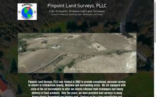 Pinpoint Land Surveys PLLC website