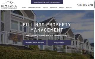 Rimrock Property Management website