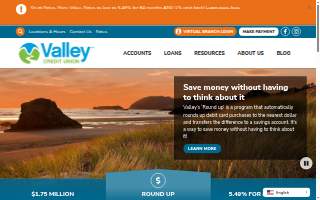 Valley Credit Union website