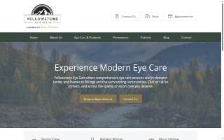 Yellowstone Eye Care website