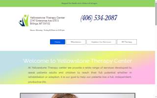 Yellowstone Therapy Center website