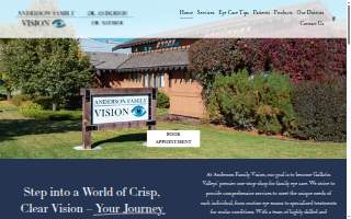 Anderson Family Vision website