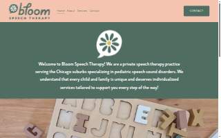 Bloom Speech, Language and Myofunctional therapy website