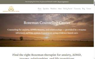 Bozeman Counseling Center website