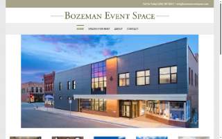 Bozeman Event Space website