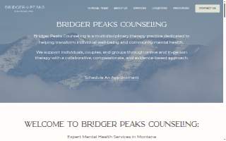 Bridger Peaks Counseling, LLC website