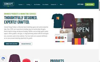 Concept Design Studios website