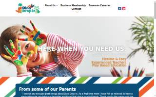 Dino Drop-In & ABCDino Academy Bozeman website